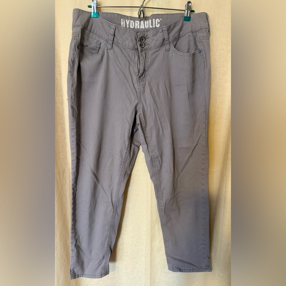 Hydraulic Pants, Women’s size 16 Tan Color 5 Pockets Hydraulic Pants